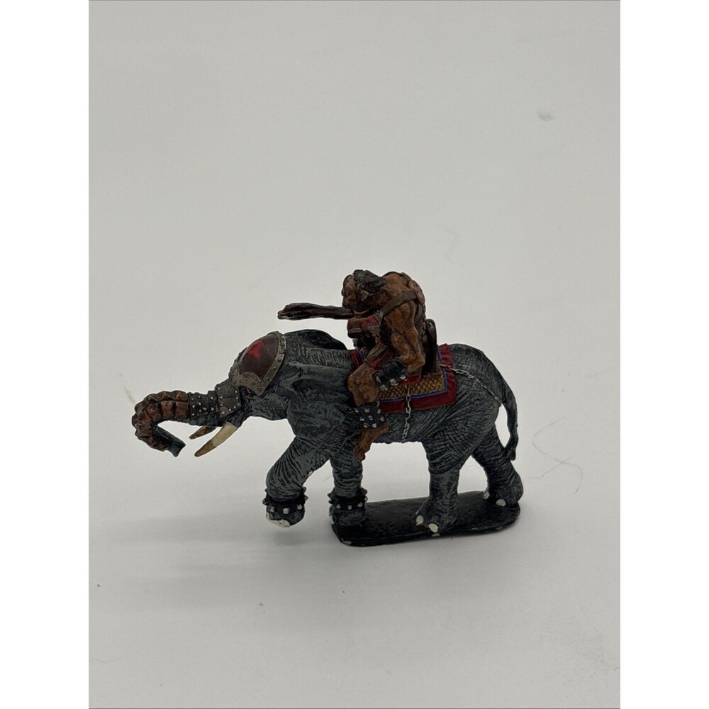 Painted War Elephant Ral Partha Vintage 1979 & Rider Miniature Figure Rare
